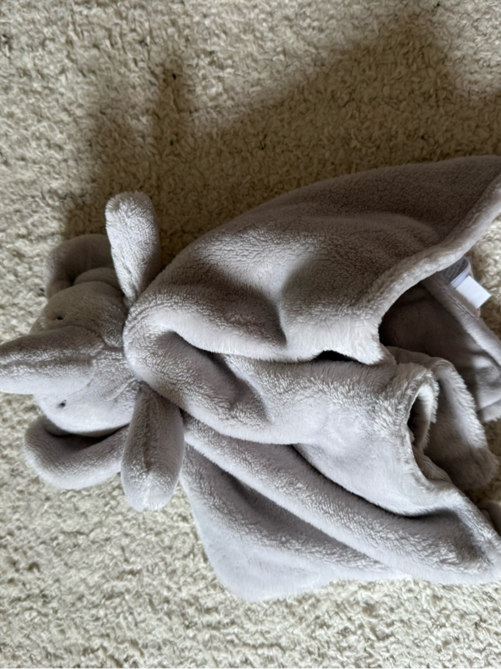 Carter's Soft Gray Elephant Lovey Blanket